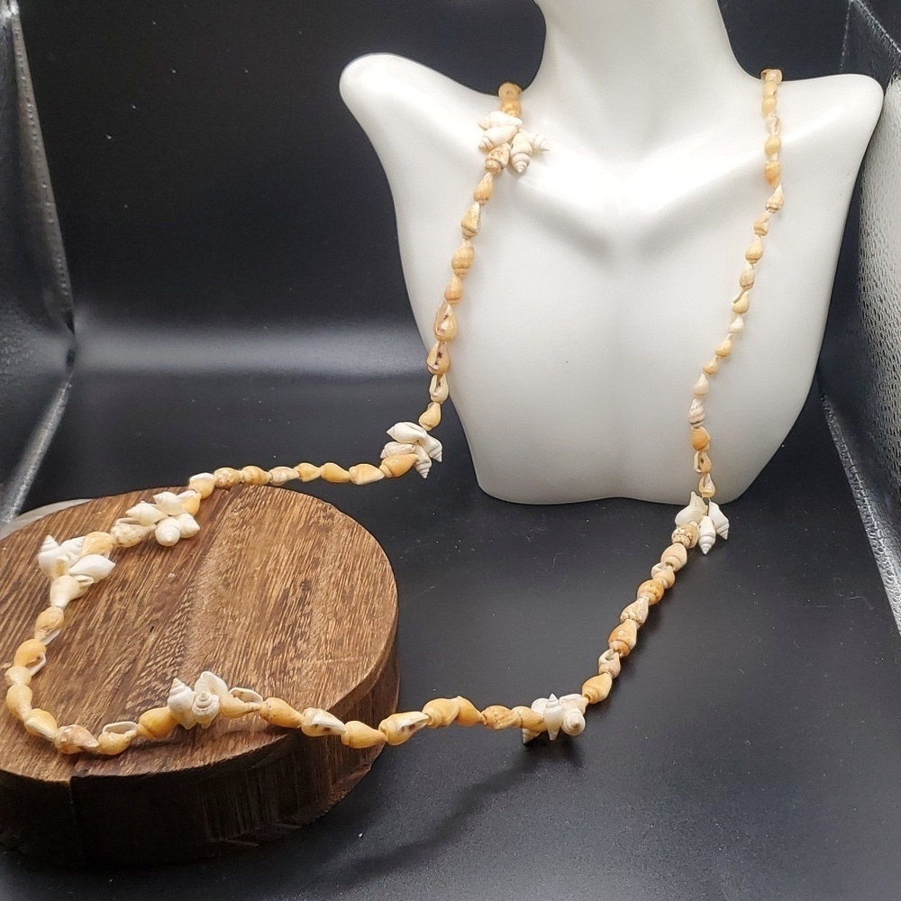 N3133 stunning bohemian mini authentic seashell Hawaiin‎ princess necklace